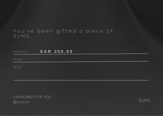 SUNS - Gift card